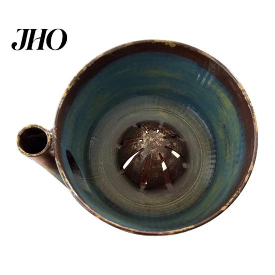 Jam Bowl Ceramic Fruit Cleaner Berry with Drainage Holes Rinse Rinsing Rustic Style Wash Basket for Kitchen Countertop