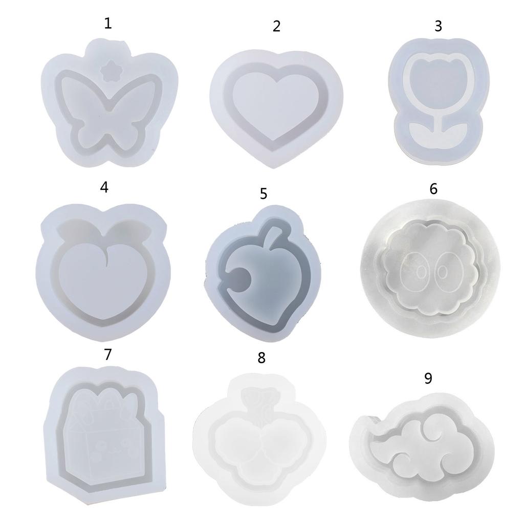 Keychain Pendant Quicksand Molds Silicone Accessories Mold Liquid Sand Ornaments Mould Practical Jewelry Making Tool