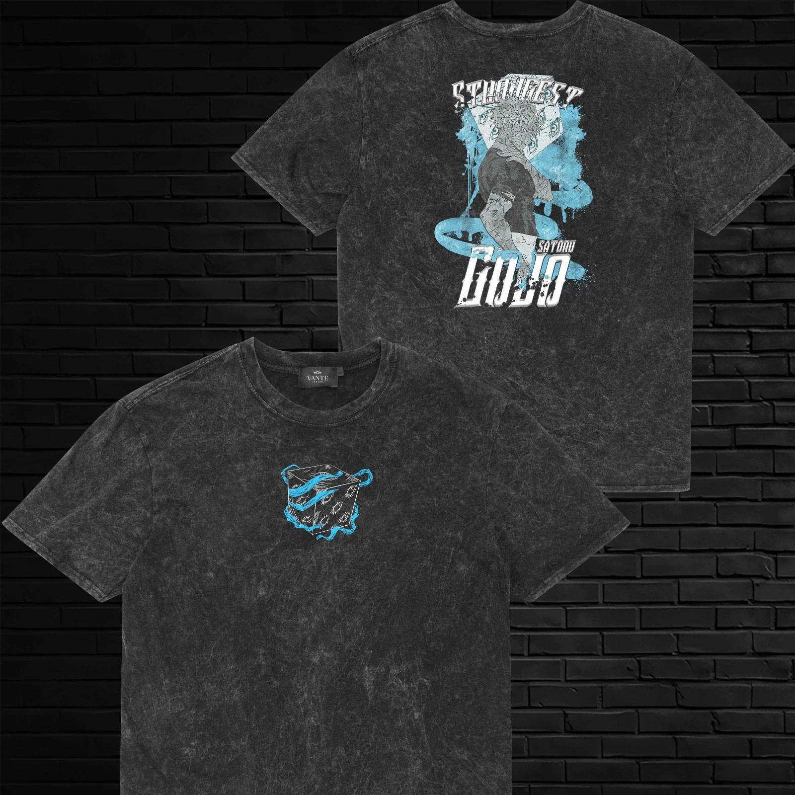 

Satoru Gojo Strongest Sorcerer T-Shirt Graphic Tee Mens Unisex Cotton Streetwear 2XL