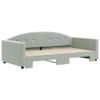 VidaXL Lit de jour avec lit gigogne gris clair 100x200 cm velours 3197308