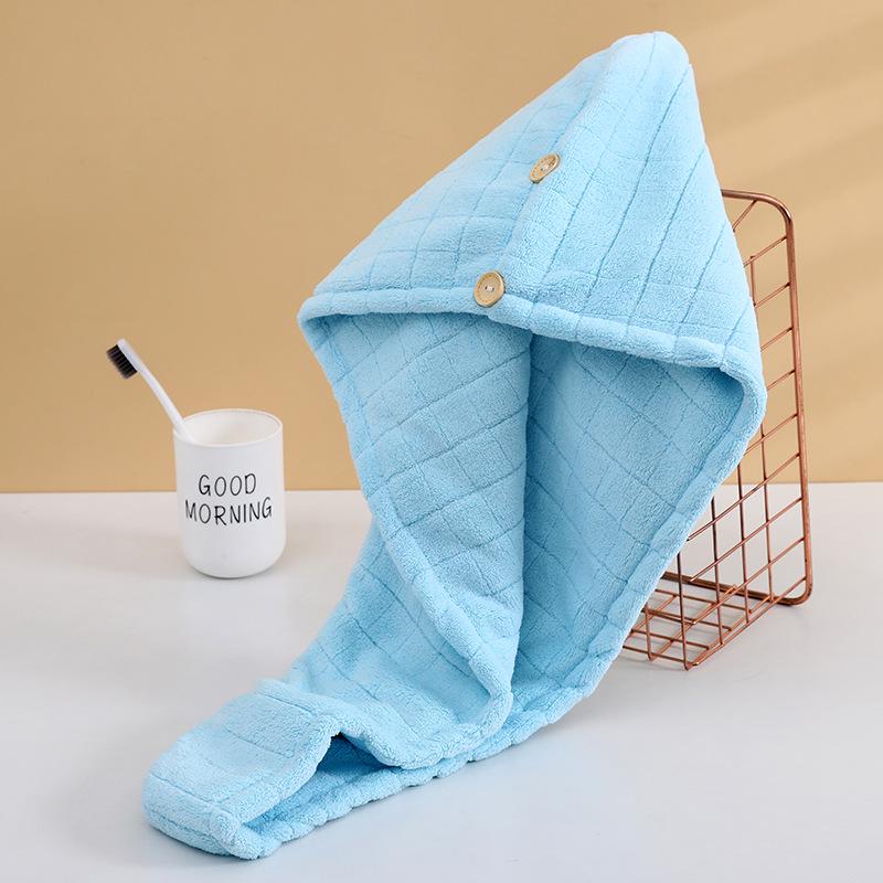 Quick-Dry Pineapple Hair Towel Wrap - Thickened Coral Fleece Headscarf for Hair Drying