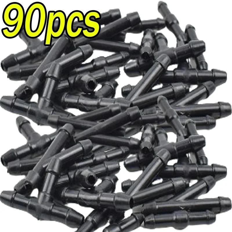 18-90x Car Wiper Spray Pipe Joint T Y I Type Windshield Washer Pipe Nozzle Wiper Cleaning Water Hose Tube Joint Car Accessories