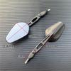 Motorcycle Foldable Oval Rearview Mirror For Yamaha Suzuki Ducati Kawasaki BMW Buell KTM Dual Sport Dirt Bikes ATV