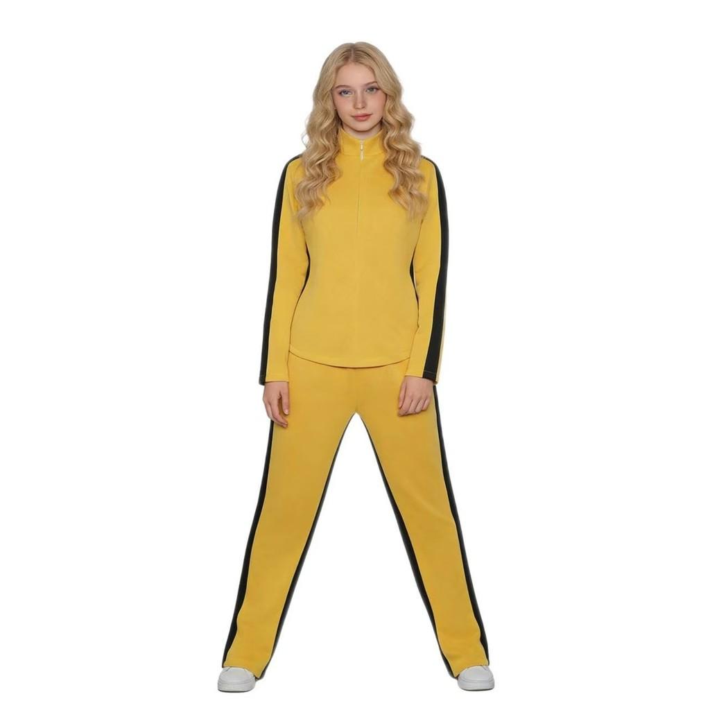 Set Costum Kill Bill Vol 1 Pentru Cosplay Și Halloween Cu Material Confortabil Pentru Adulți