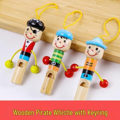 Cartoon Holz Piratenpfeife Spielzeug - Blasinstrument für Babys, Kinder und Kindergartenpreise