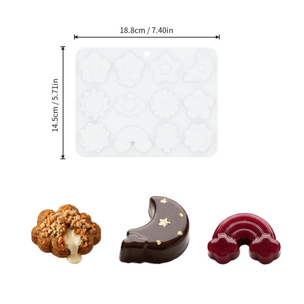 12 Cavity Chocolate Dessert Mold Heat-Resistant French Pastry Baking Mold  Pastry Making