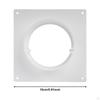 Air Vent Duct Connector Flange 4 inch Ducting Coupling Wall Plate for Laundry Room