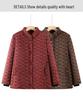 Floral Velvet-Lined Winter Coat for Elderly Women - Warm Cotton Jacket with Stand Collar