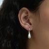 [925 Silver] Rain Drop Earring