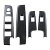 4Pcs Carbon Fiber Car Door Armrest Window Lift Panel Cover Sticker Trim for Isuzu D-Max Dmax 2021 2022 2023 LHD Accessories