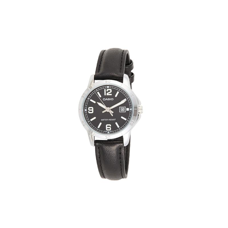 

Casio STANDARD Series Retro Fashion Simple Quartz Movement Genuine Leather Strap Japanese and Korean Watch Women s Watch Black Dial LTP-V004L-1B чорний