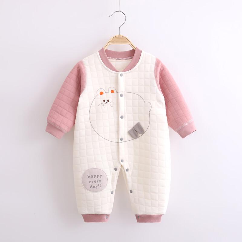 Little Lamb Dudu Baby Long-Sleeve Thick Boneless Romper