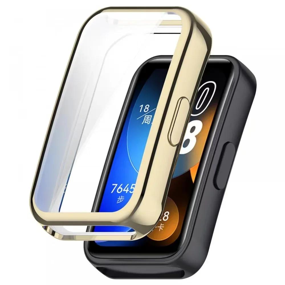 Soft TPU Case For Huawei Band 10 Accessories Bumper Smart Watch All-around Shell For Huawei Band 8 9 10 Screen Protector Cover