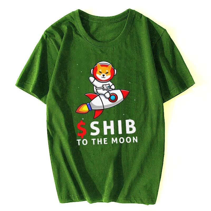 Funny Tshirt Funny Shiba Inu To The Moon T Shirt Rocket M... S