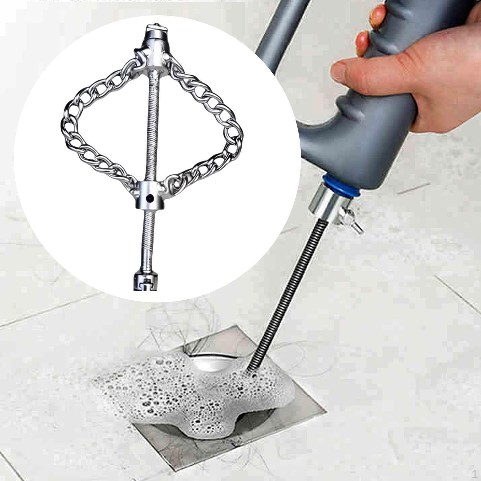 

Гибкий вал Цепь для очистки канализации от накипи, Многоцелевой инструмент для обслуживания шлангов для ванной комнаты 22mm