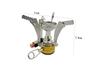 Cross-Border Camping Mini Portable Stainless Steel Gas Stove for Picnics