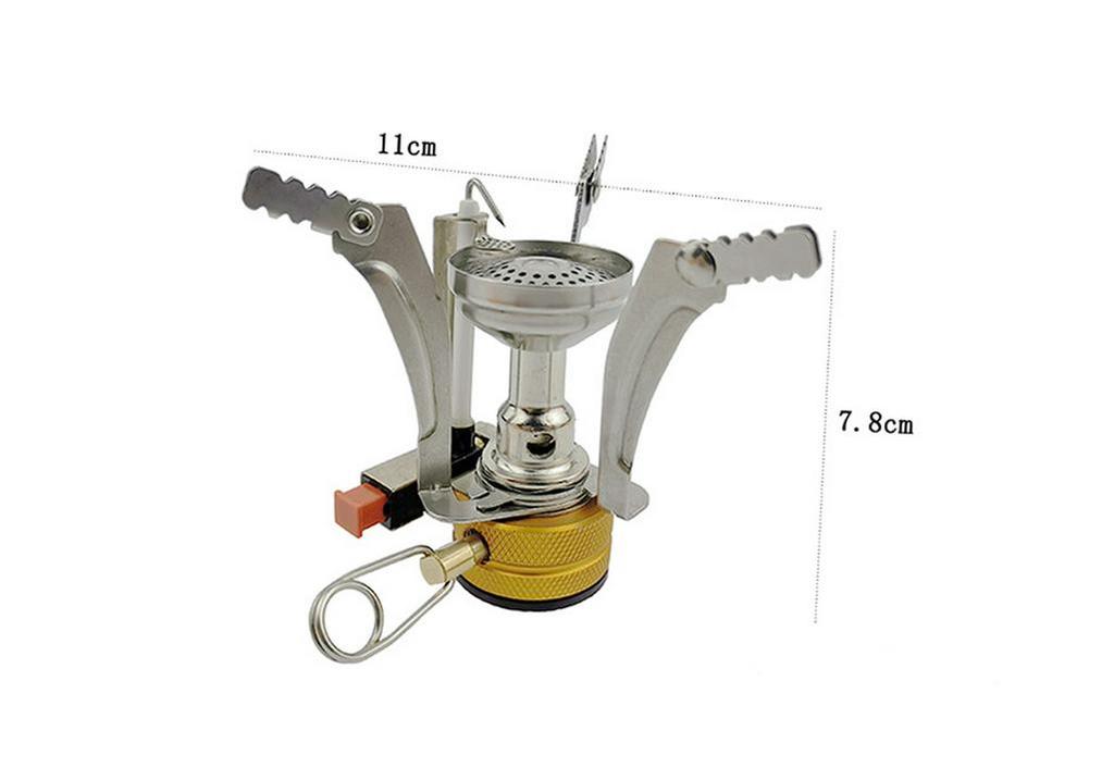 Cross-Border Camping Mini Portable Stainless Steel Gas Stove for Picnics