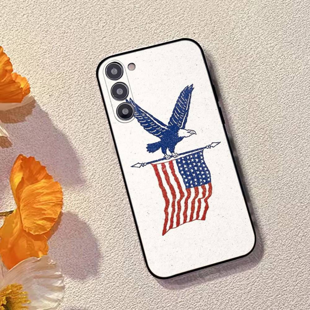 USA A-America Flag Phone Case Silicone Soft For Samsung Galaxy A73,A72,A71,A70,A53,A52,A51