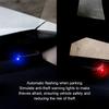 2pcs ABS Anti-theft Warning Lights Easy To Install Solar Power Simulated Car Alarm Fake Alarm Lamp