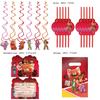 Turning Red Birthday Party Set With Adorable Cartoon Decorations And Surprises