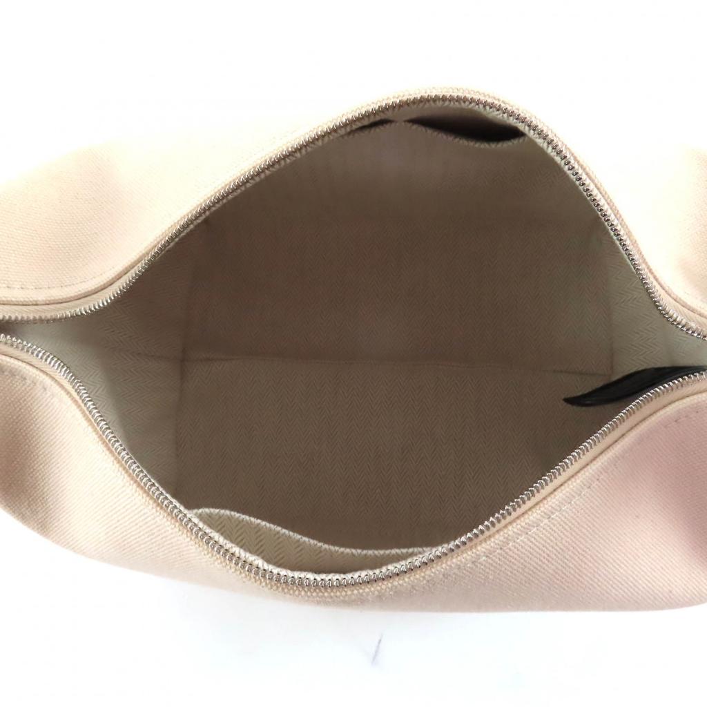 Makellose HERMES Tasche Bride a Black PM beige Baumwolle Damen Gebraucht