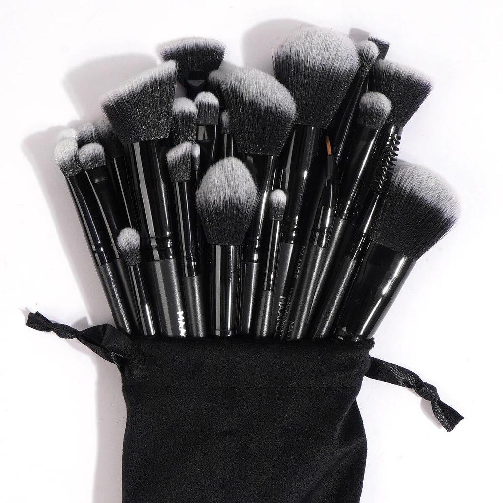 30pcs Professional Makeup Brush Set Foundation Concealers Eye Shadows Powder Blush Blending Brushes Beauty Tools with Bag