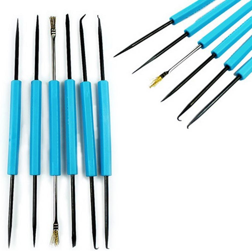 6 Pcs Soldering Iron Kit Circuit Electronic Repair Welding Cleaning Tools