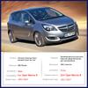 for Opel Vauxhall Meriva B Activan Crossvan 2011~2017 2012 Carbon Fiber Door Handle Cover Trim Car External Accessories Stickers