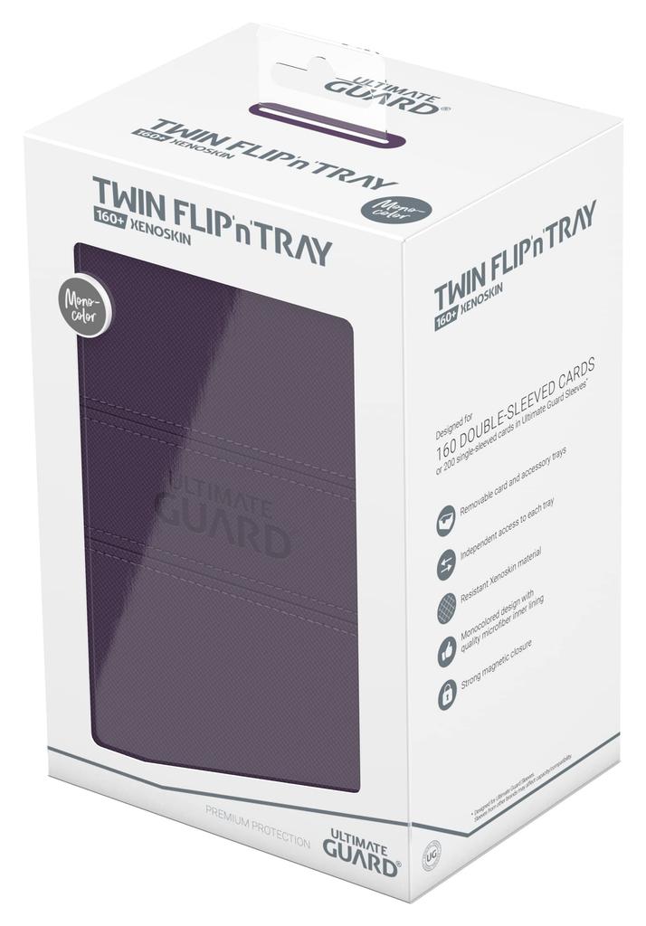 Ultimate Guard Twin Flip Tray Deck Case 160+ Xeno Skin Monocolor (Purple)