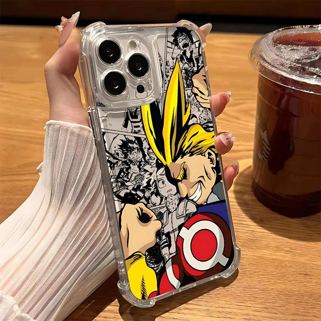 My Hero Cool A-Academias Phone Case For Samsung Galaxy S25 S24 S23 S22 S21 S20 Note20 Edge FE Ultra Plus 4G 5G Clear TPU Cover