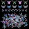 10Pcs Acrylic 3D Butterfly Charms Color Plated Loose Spacer Bead for Jewelry Making Accessories DIY Bracelet Earring Phone Chain