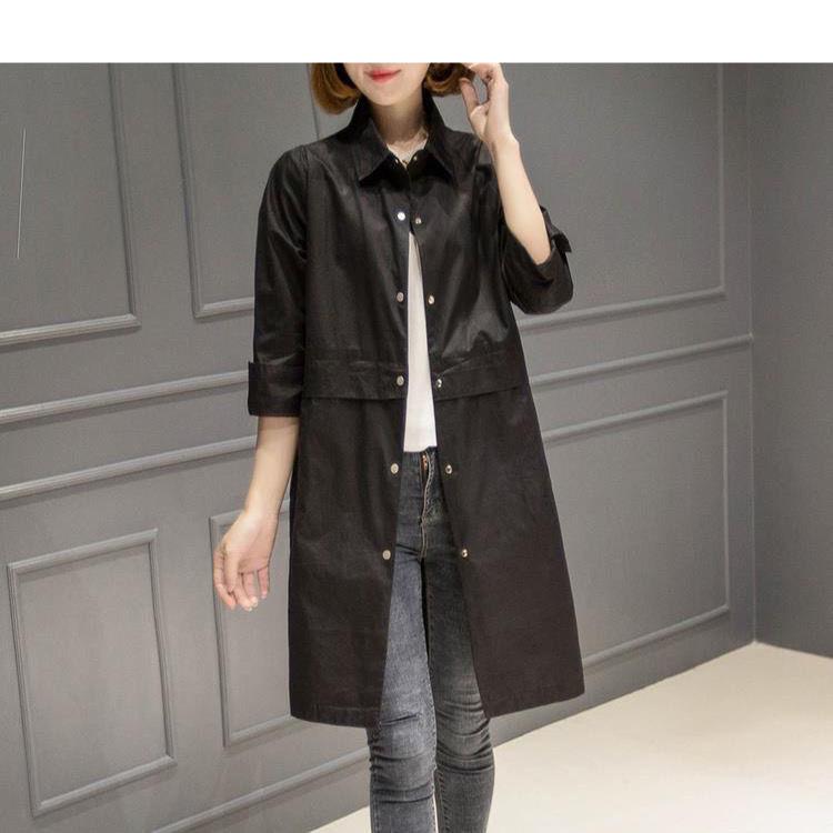 Herbst 2025 Damen Casual Grüner Mittellanger Trenchcoat - Neu, Locker geschnitten, Vielseitige Petite Oberbekleidung.