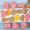 8pcs Halloween Cookie Mold Set - Cartoon Cutters Pressable Biscuit Mold Confectionery Stamp Essential Baking Pastry Tools