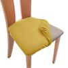 Spandex Jacquard Chair Cushion Cover Dining Room Upholstered Cushion Solid Chair Seat Cover Without Backrest Furniture Protector