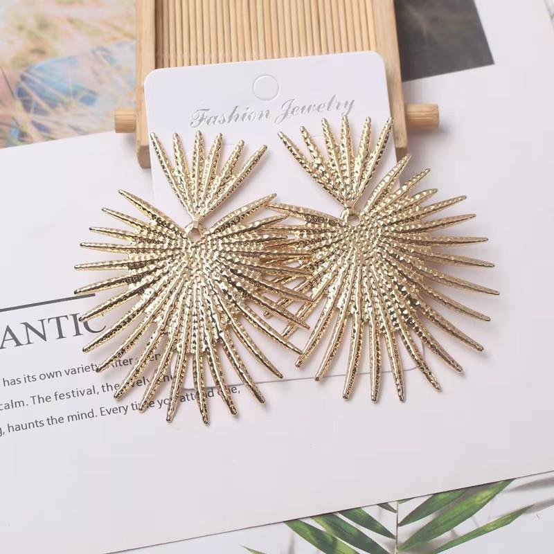 Punk Metal Drop Earrings For Women Retro Abstract Statement Jewelry Dangle Earrings pendientes moda