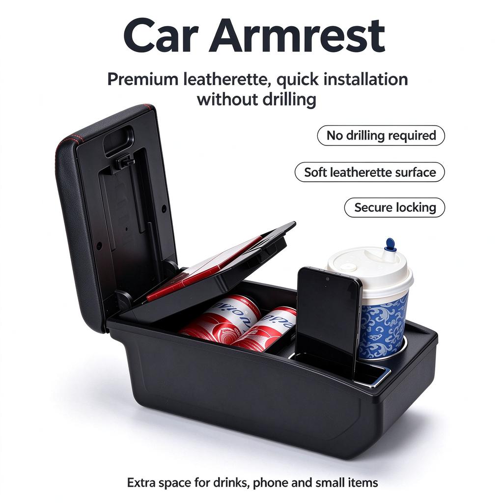 For the Chevrolet Aveo T300 (2011-2020) car armrest box, modified auto parts, box for storing interior parts.