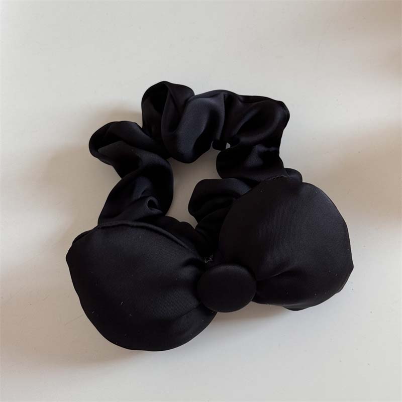 Noi Elastice de Păr Colorate cu Fundă Coreene pentru Femei, Dulci, Culoare Solidă, Satin, Elastice pentru Coadă de Cal, Accesorii de Păr