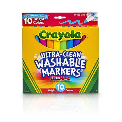 Crayola Washable Broadline Marker 10pk (Bright)
