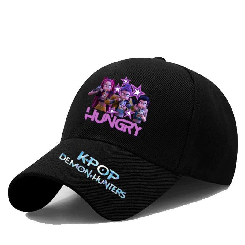Kpop Hexe Jagd Mädchen Baseballkappe Student Frühling und Sommer Farbe Herren und Damen Baseballkappe Outdoor Western Stil All-Match Original Hut