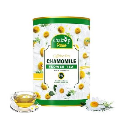 Chaizup Prana Chamomile Flower Tea | Rich In Antioxidants | Herbal Relaxing Tea | 100% Natural | Sleep Support & Stress Relief | 30g Pack