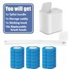 Disposable Toilet Brush Replacement Head Cleaning Kit Lengthened Handle Auto Lid Opening Toilet Bowl Cleaner Kit for Bathroom
