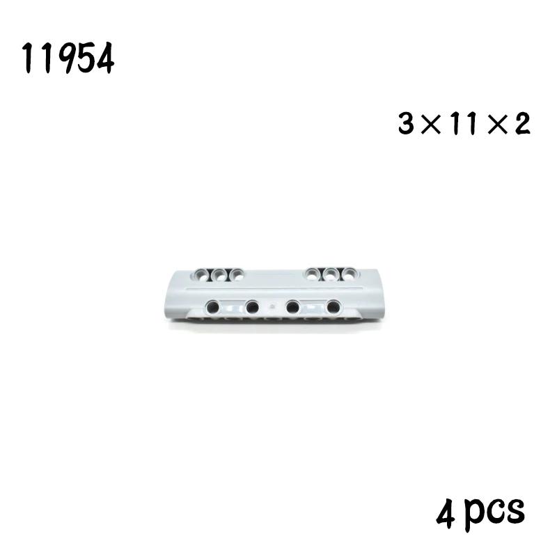 Non-Toxic Technical Parts Flat Panel Plate 1X3X11 Mechanical Building Blocks Car Moc Parts Brick Toy 11954 18944 18945 24116 24119 62531