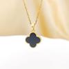 Elegant Four-Leaf Clover Necklace for Women: Light Luxury Design with Pearl and Diamond Pendant
