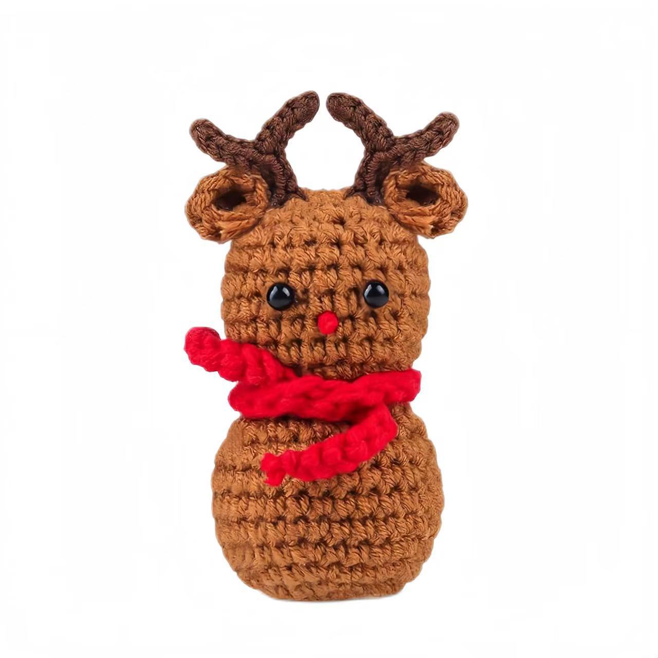 

Mini Handmade Christmas Tree Crochet Decor Merry Inspirational Cheer Up Gifts for Sister Friends Mom Grandma Christmas Gifts