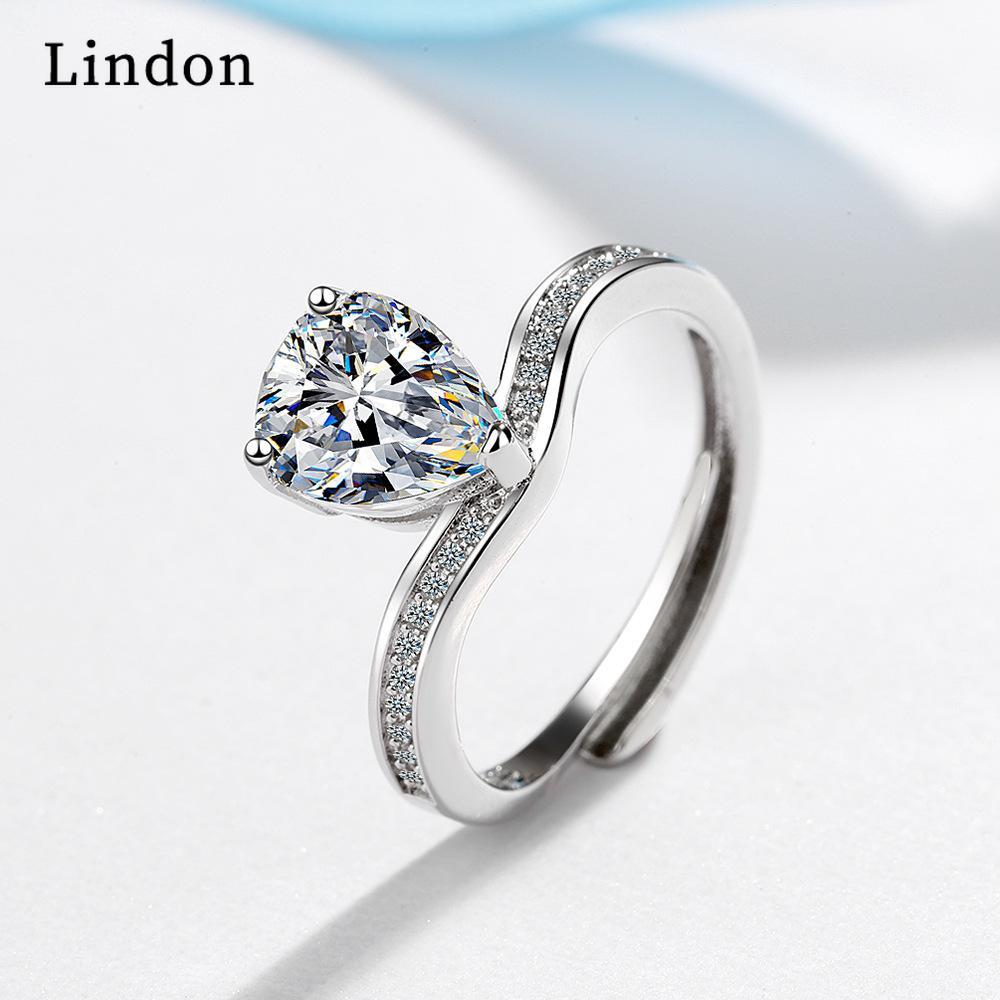 Lindon Kvinner kobberlegering Zircon Ringer Fest Jubileum Fine smykker Ring