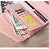 Fashion Females Small Floral Rhombus Envelope Buckle Long Wallet Women Clutch Wallet
