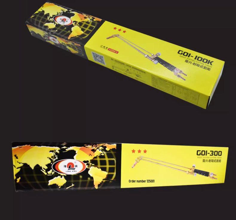 Longxing GO1-30K/100/300 Suction Type Cutting Torch, All Copper Oxygen Acetylene & Town Gas Cutter Handle