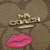 COACH Mini Camera Bag Signature Canvas with Lip PrintShoulder Bag Smooth Rubbed Array