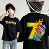 New summer Pokémon Tshirt casual printed shortsleeved shirt fashionable street style top suitable for both men and women