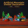Creative Aquarium Coral Reef Ornaments Colorful Simulated Resin Rockery  Aquatic Habitat